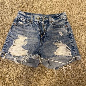 High waisted mom shorts